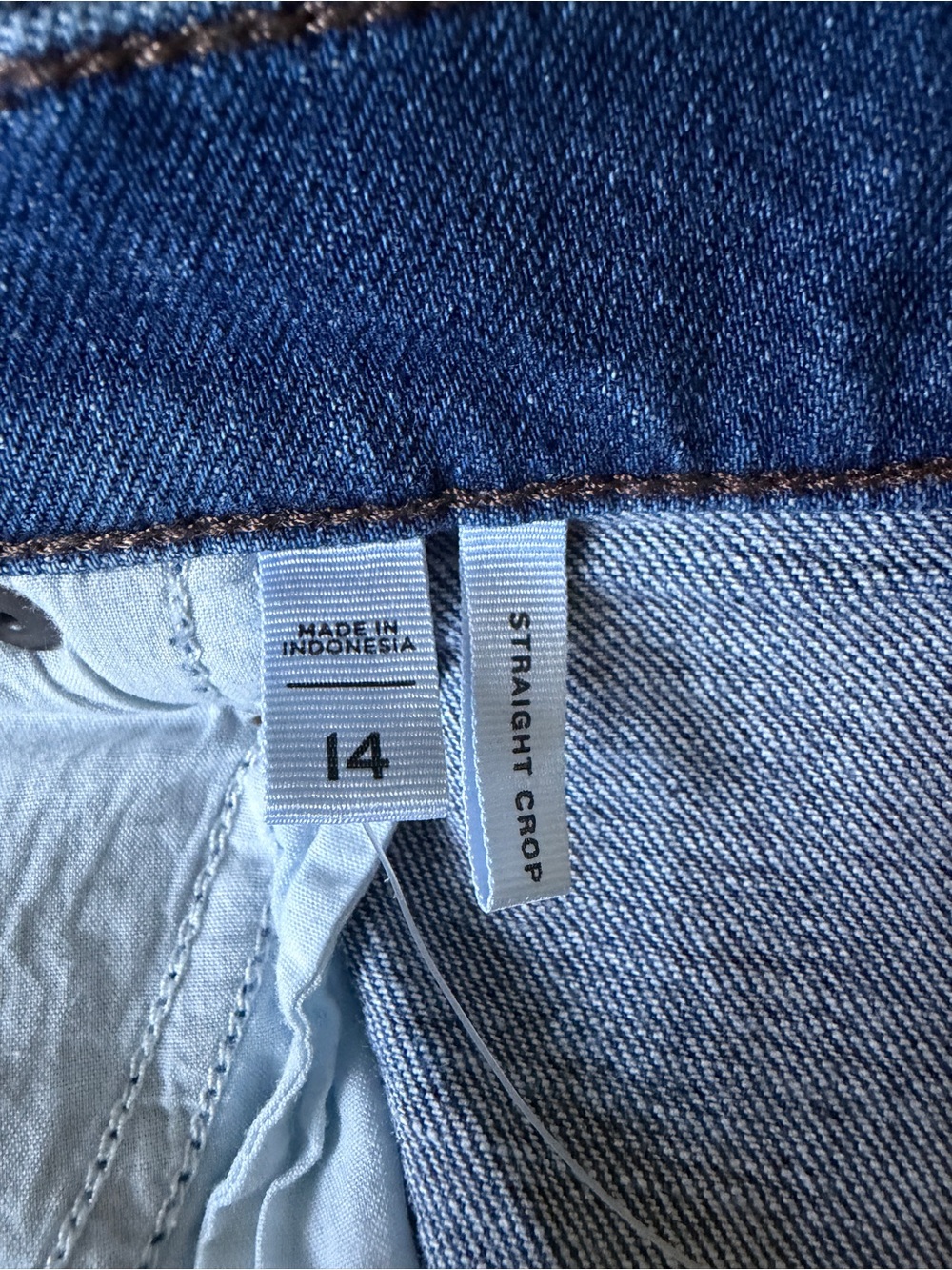 LOFT Women's Dark Blue Cropped Straight Jeans - Picture 5 of 5